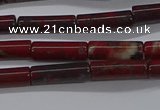 CTB333 15.5 inches 4*13mm tube brecciated jasper beads wholesale