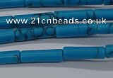 CTB342 15.5 inches 4*13mm tube imitation turquoise beads wholesale