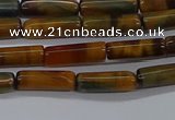 CTB352 15.5 inches 4*13mm tube tiger eye beads wholesale