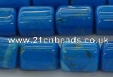 CTB538 15.5 inches 10*13mm triangle turquoise beads wholesale