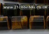 CTB541 15.5 inches 10*13mm triangle yellow tiger eye beads wholesale