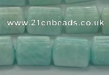 CTB546 15.5 inches 10*13mm triangle amazonite beads wholesale