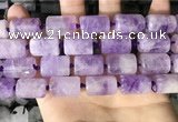 CTB652 15.5 inches 12*16mm faceted tube lavender amethyst beads