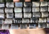 CTB656 15.5 inches 12*16mm faceted tube labradorite beads