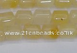 CTB701 15.5 inches 6*8mm tube yellow jade beads wholesale