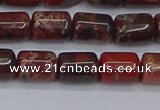 CTB710 15.5 inches 6*8mm tube poppy jasper beads wholesale