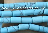 CTB805 15.5 inches 2*4mm tube turquoise beads wholesale