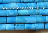 CTB806 15.5 inches 2*4mm tube turquoise beads wholesale