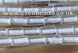 CTB810 15.5 inches 2*4mm tube white crystal beads wholesale