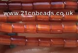 CTB820 15.5 inches 2*4mm tube red agate beads wholesale