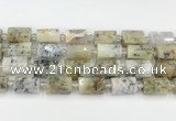 CTB870 13*25mm - 14*19mm faceted tube gemstone beads