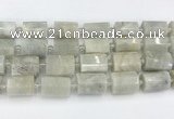 CTB876 13*25mm - 14*19mm faceted tube moonstone beads
