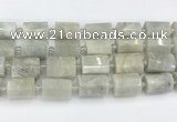 CTB876 13*25mm - 14*19mm faceted tube moonstone beads