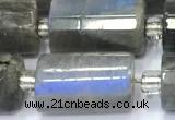 CTB910 15 inches 10*16mm faceted tube labradorite beads