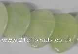 CTD05 Top drilled 22*30mm flat teardrop New jade beads