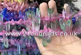 CTD1211 Top drilled 7*25mm - 9*40mm sticks plated quartz beads