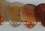 CTD14 Top drilled 22*30mm flat teardrop agate gemstone beads