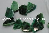 CTD1503 Top drilled 20*40mm - 25*50mm freeform agate slab beads