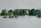 CTD1506 Top drilled 30*40mm - 40*50mm freeform agate slab beads