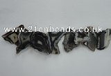 CTD1509 Top drilled 30*45mm - 40*55mm freeform agate slab beads