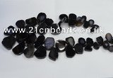 CTD1550 Top drilled 10*15mm - 25*30mm freeform agate beads