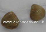 CTD1585 Top drilled 13*15mm - 18*20mm freeform shell fossil beads