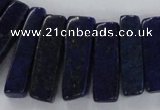 CTD1586 Top drilled 8*20mm - 10*45mm sticks lapis lazuli beads