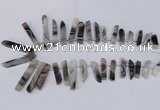 CTD1606 Top drilled 6*25mm - 8*50mm sticks botswana agate beads