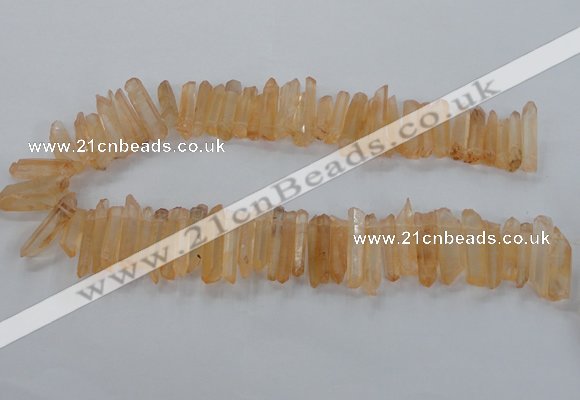 CTD1630 Top drilled 5*20mm - 8*30mm sticks red quartz beads