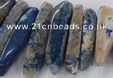 CTD1666 Top drilled 8*25mm - 15*50mm sticks agate gemstone beads