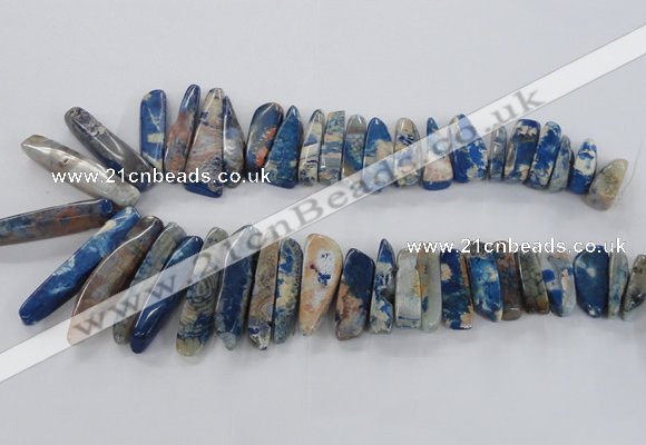 CTD1666 Top drilled 8*25mm - 15*50mm sticks agate gemstone beads