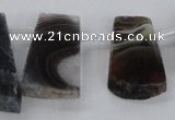 CTD1669 Top drilled 12*20mm - 25*45mm freeform agate gemstone beads