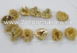 CTD1681 Top drilled 15*25mm - 30*35mm nuggets druzy agate beads