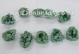 CTD1685 Top drilled 15*25mm - 30*35mm nuggets druzy agate beads