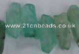 CTD1707 Top drilled 10*15mm - 15*35mm sticks dyed white crystal beads