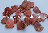 CTD1775 Top drilled 25*30mm - 40*50mm freeform sediment jasper beads