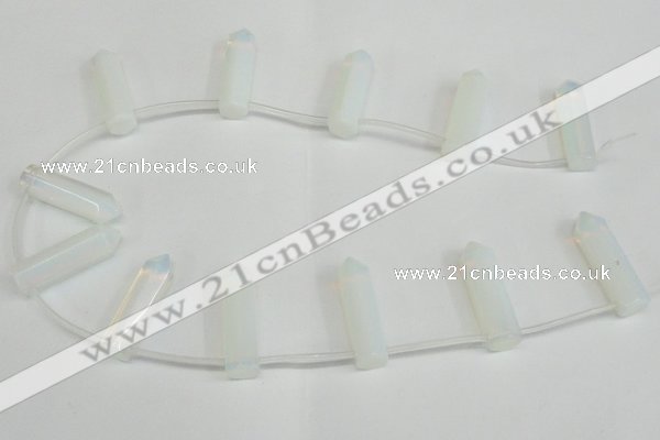 CTD1800 Top drilled 10*30mm - 10*32mm sticks opal beads wholesale