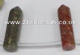 CTD1807 Top drilled 10*30mm - 10*32mm sticks unakite beads