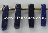 CTD1923 Top drilled 6*20mm - 8*45mm sticks lapis lazuli beads