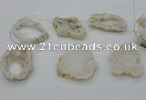 CTD1975 Top drilled 40*45mm - 50*60mm freeform druzy agate beads