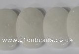 CTD20 Top drilled 20*30mm oval white stone beads wholesale