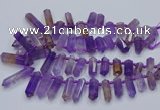 CTD2110 Top drilled 10*25mm - 12*45mm sticks ametrine beads