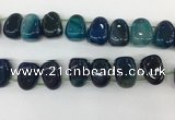 CTD2127 Top drilled 15*25mm - 18*25mm freeform agate beads