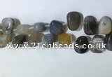 CTD2147 Top drilled 15*25mm - 18*25mm freeform agate beads