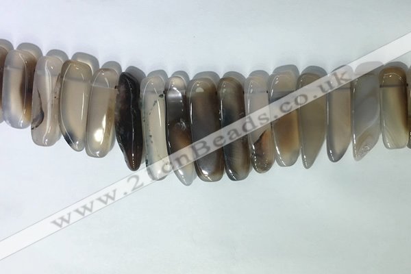 CTD2160 Top drilled 8*20mm - 10*40mm sticks agate gemstone beads