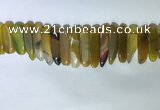 CTD2164 Top drilled 8*20mm - 10*40mm sticks agate gemstone beads