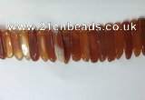 CTD2167 Top drilled 8*20mm - 10*40mm sticks agate gemstone beads