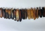 CTD2171 Top drilled 8*20mm - 10*40mm sticks agate gemstone beads