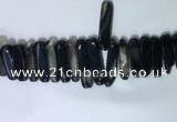 CTD2172 Top drilled 8*20mm - 10*40mm sticks agate gemstone beads