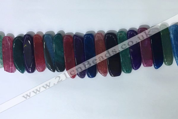 CTD2175 Top drilled 8*20mm - 10*40mm sticks agate gemstone beads